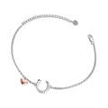 Heart & Horseshoe Charm Bracelet