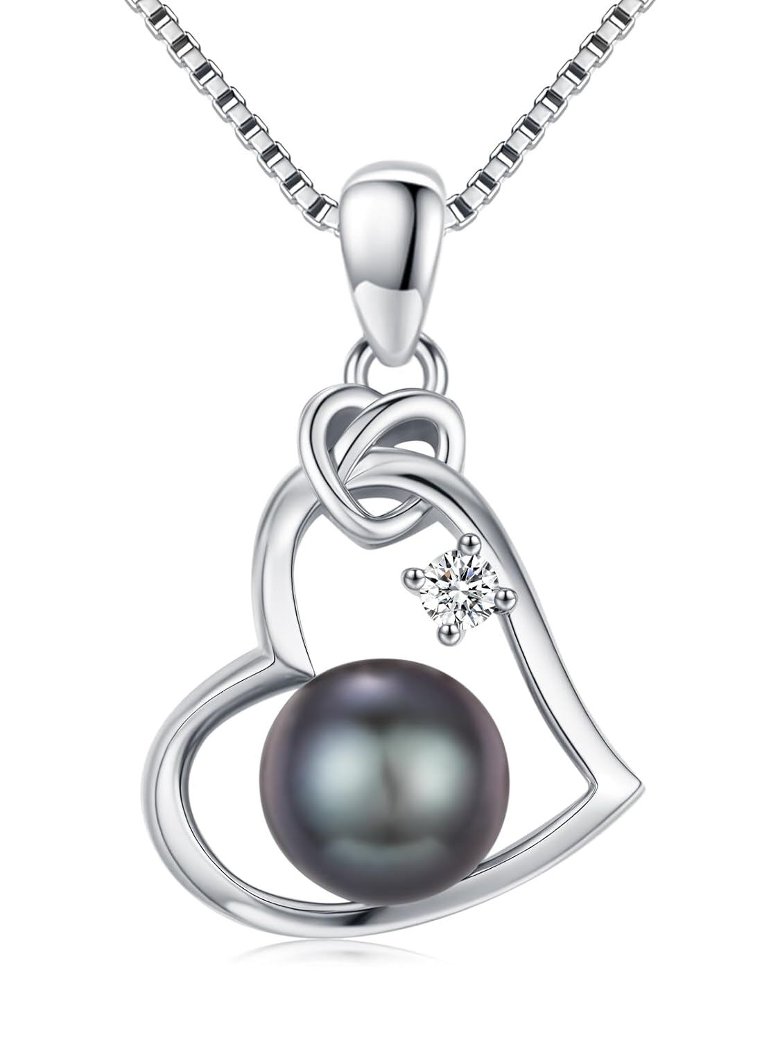 The Tahitian Noir Heart Pendant