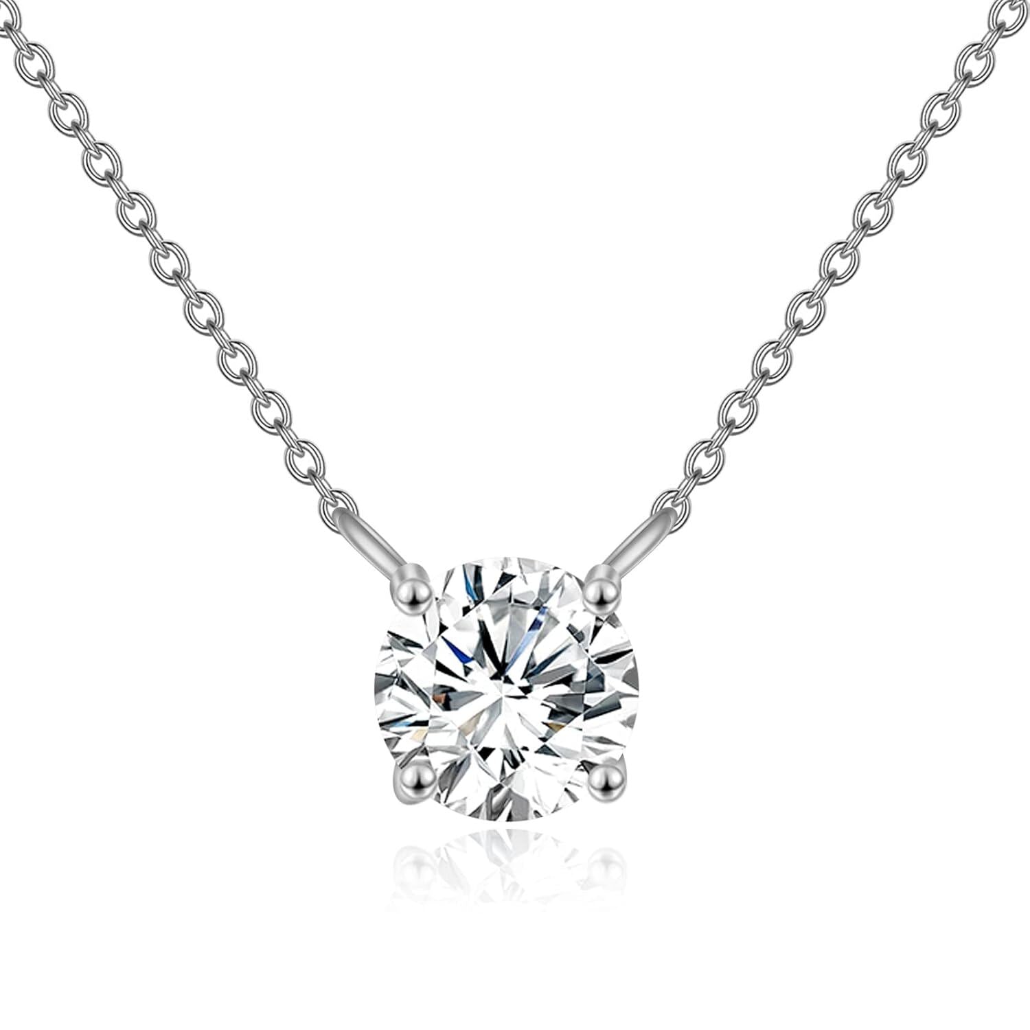 The Solitaire Aura Moissanite Pendant