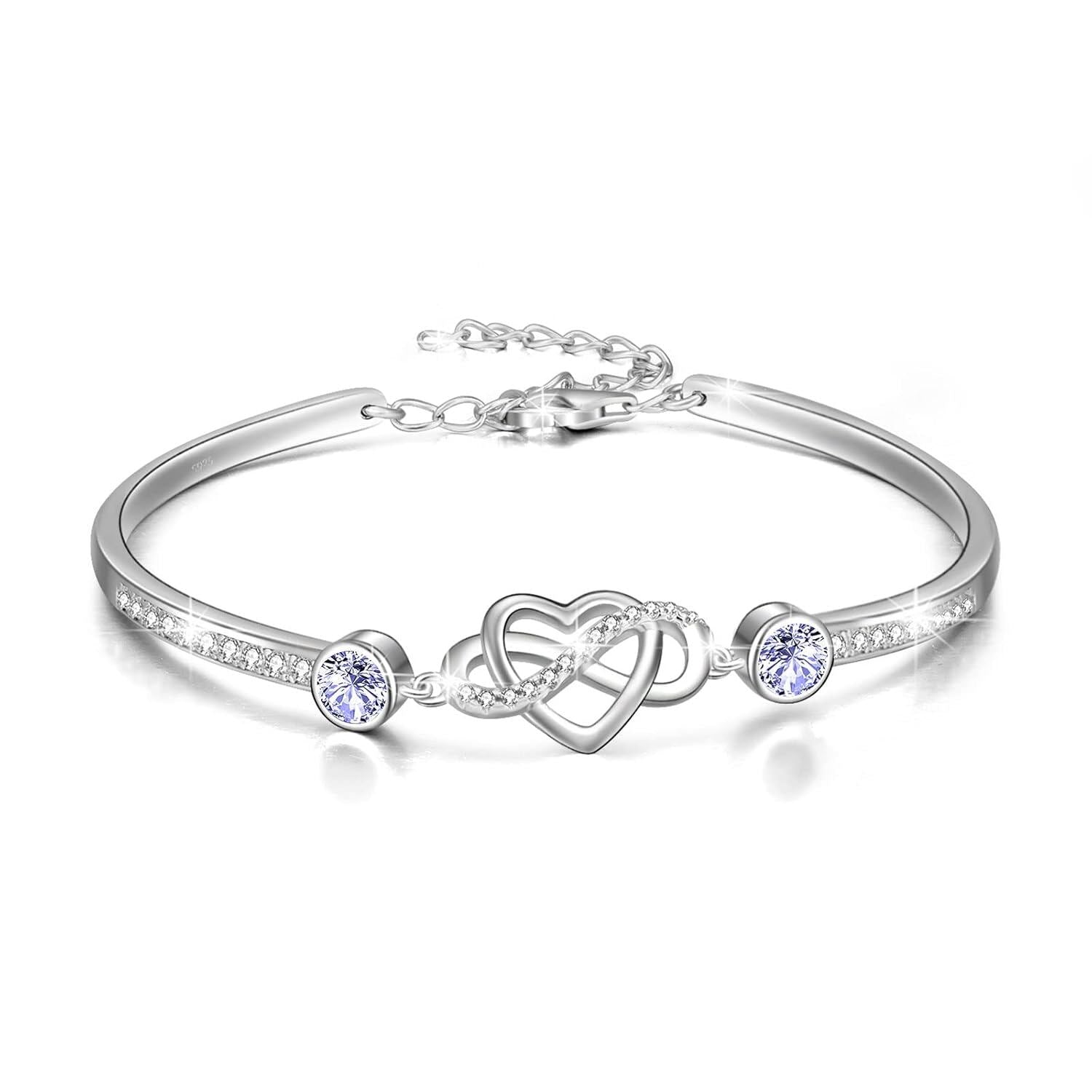 The Amethyst Infinity Bracelet