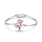 Morpho Butterfly Crystal Bangle