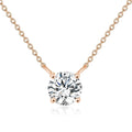 The Solitaire Aura Moissanite Pendant