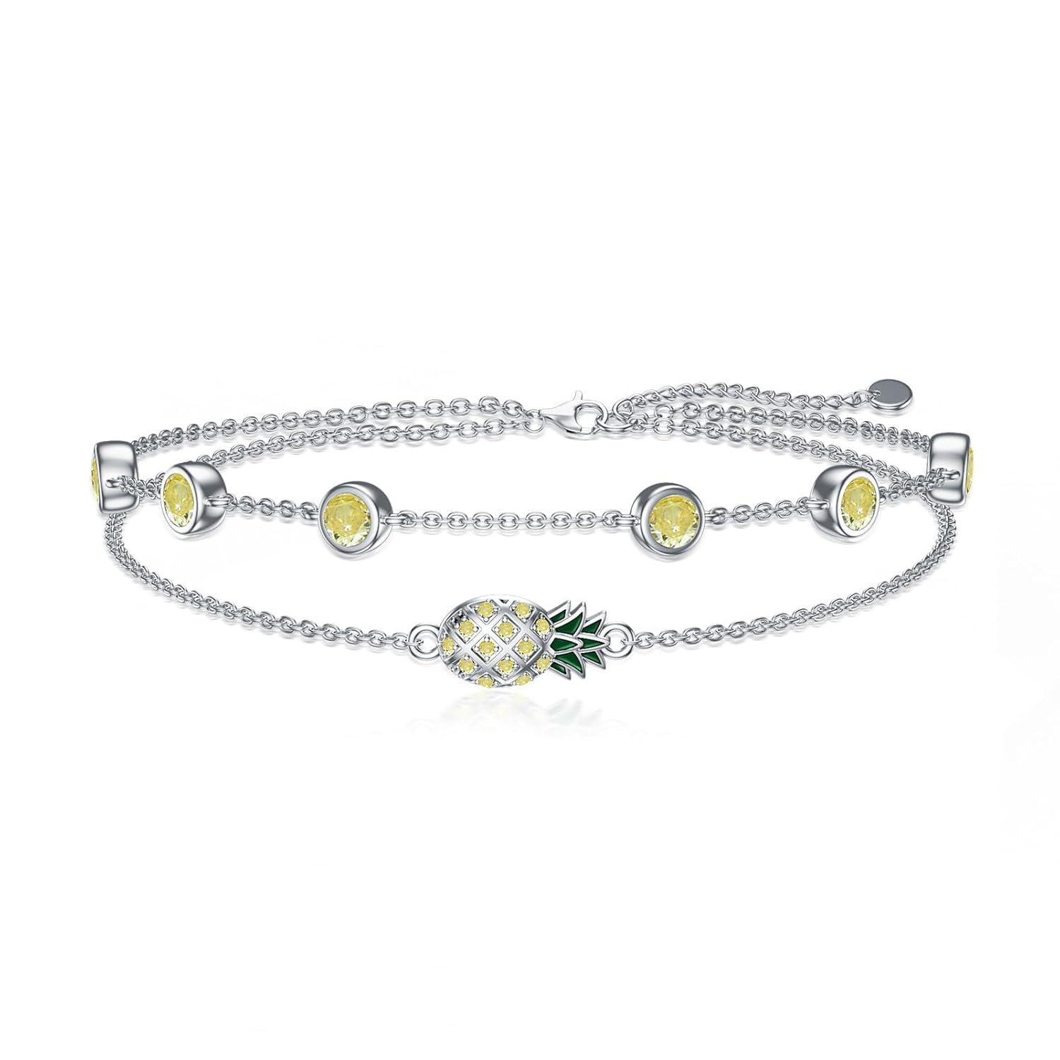 Birthstone Charm Anklet