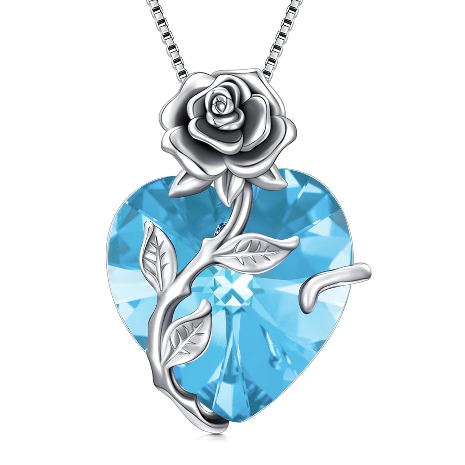 The Aquamarine Rose Heart