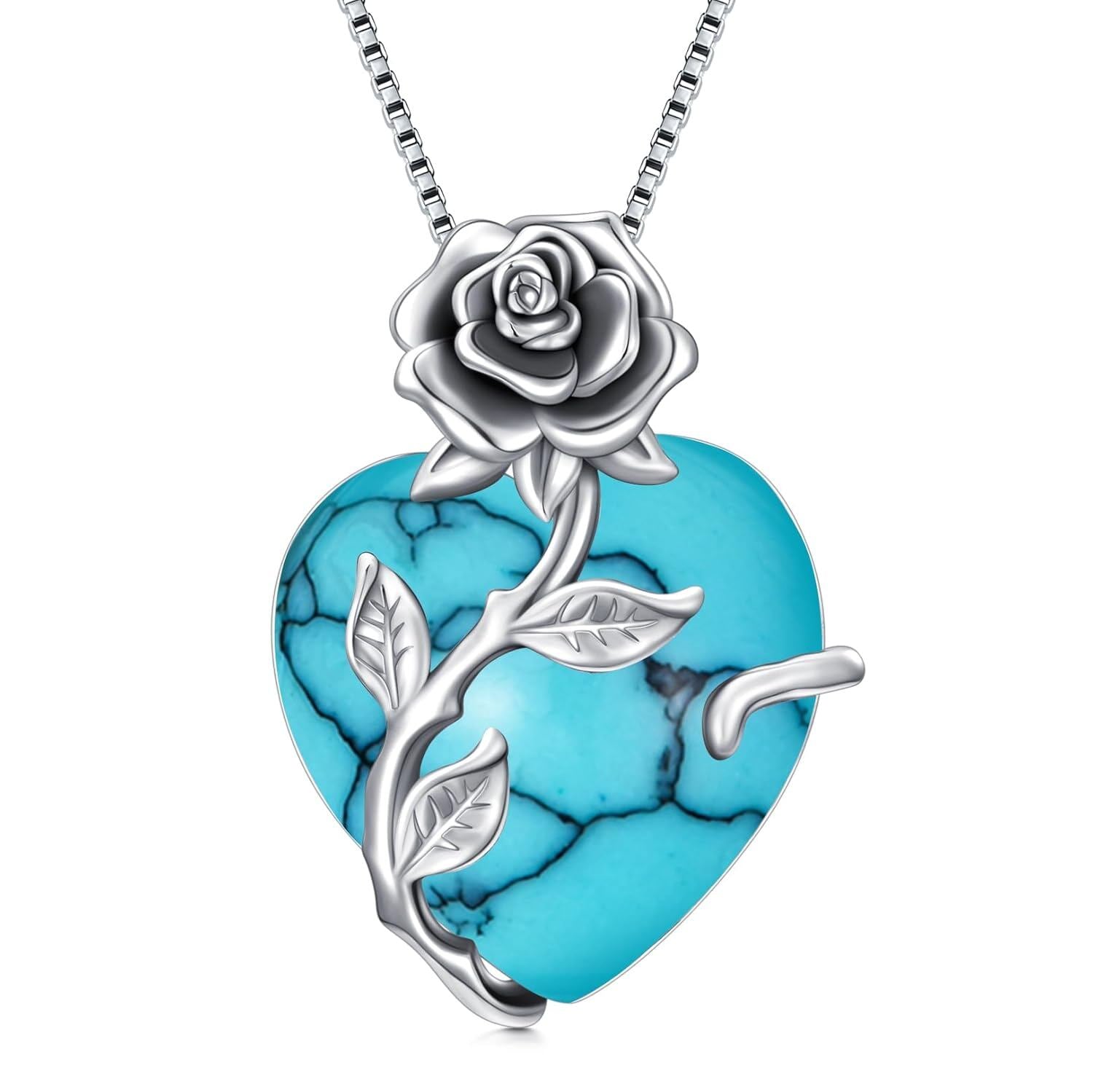 The Aquamarine Rose Heart