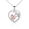Unicorn Heart Pendant Necklace