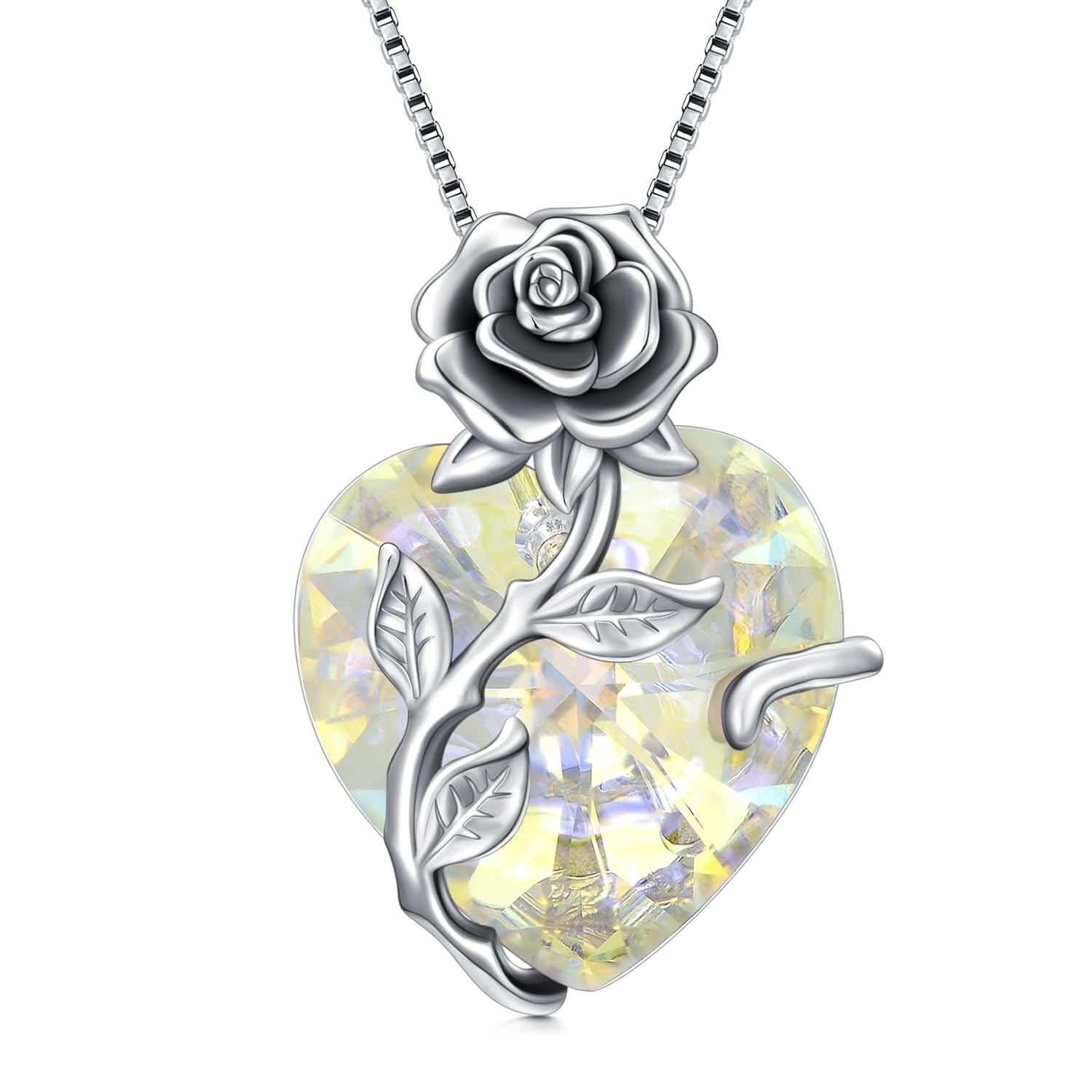 The Aquamarine Rose Heart