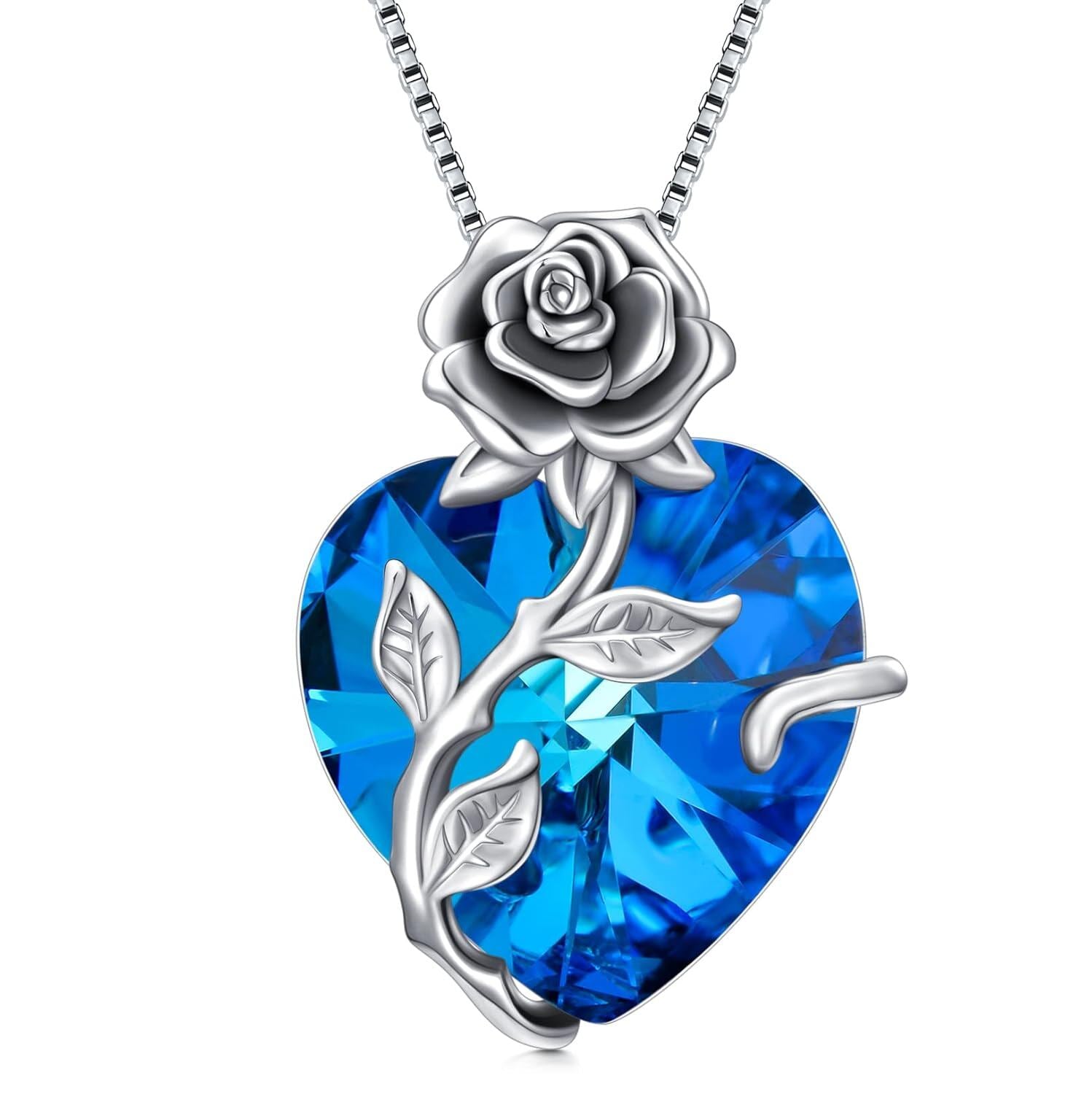 The Aquamarine Rose Heart