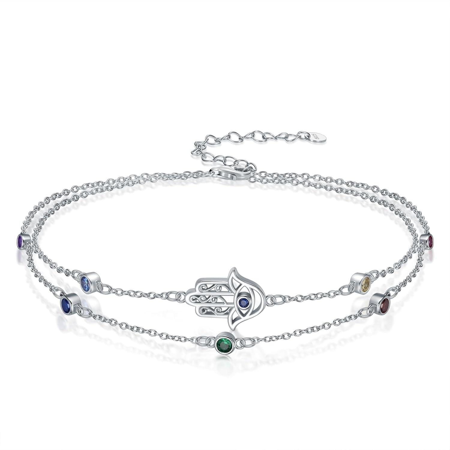 Birthstone Charm Anklet