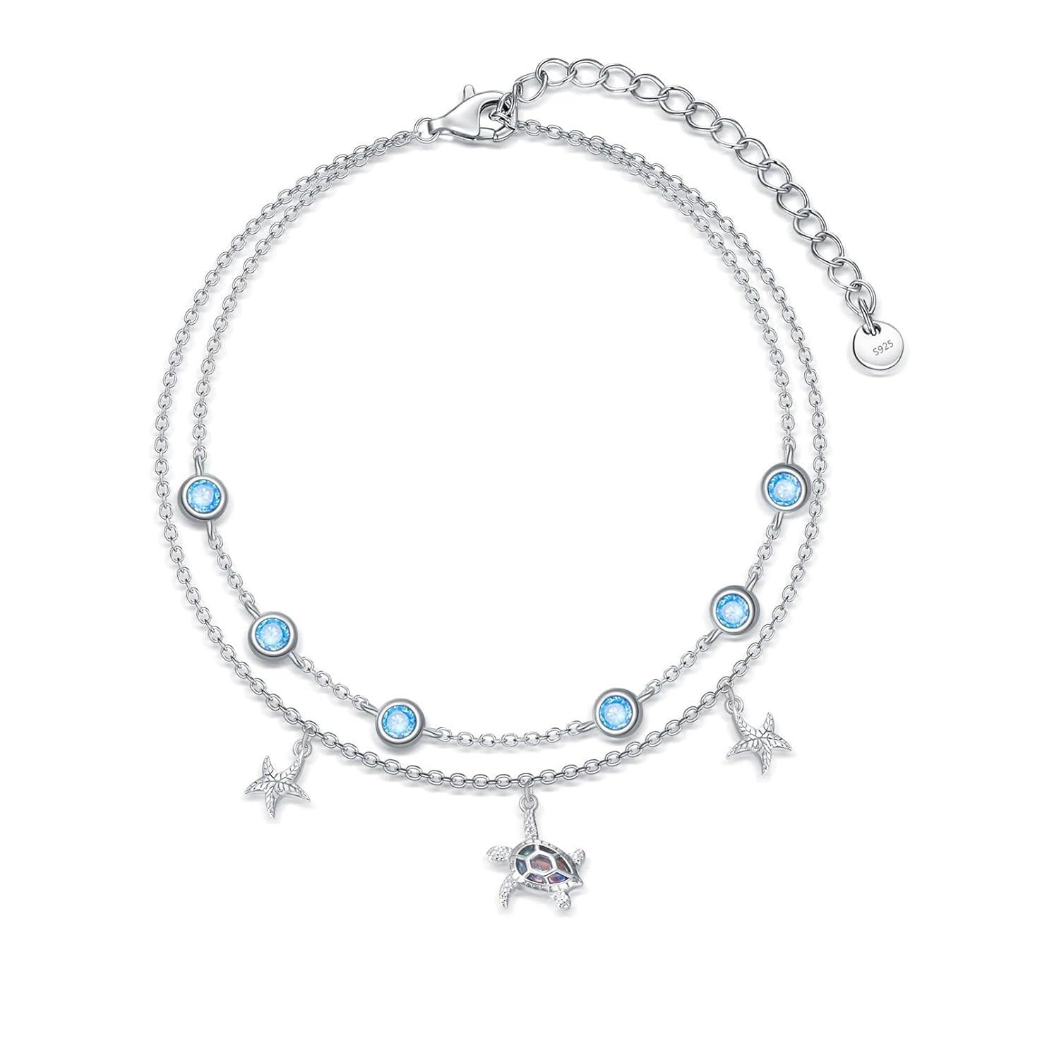 Birthstone Charm Anklet